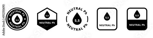 PH Neutral - vector signs for packaging label.