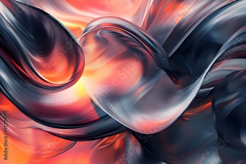 Abstract Swirling Colors