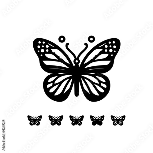 Butterfly icon vector.