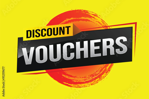 discount voucher vouchers special offer poster banner graphic design icon logo sign symbol social media website coupon advertising store shop online, website, landing page

