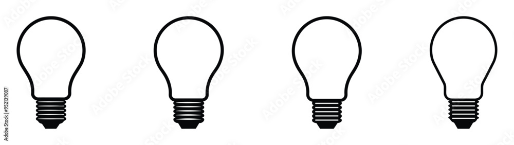 Light bulb icon. Light bulb vector icon. Idea icon. Lamp concept. Light bulb, isolated in modern simple flat design. Vector EPS 10 Light bulb icon. Light bulb vector icon. Idea icon. Lamp concept. Light bulb, isolated in modern simple flat design. Vector EPS 10