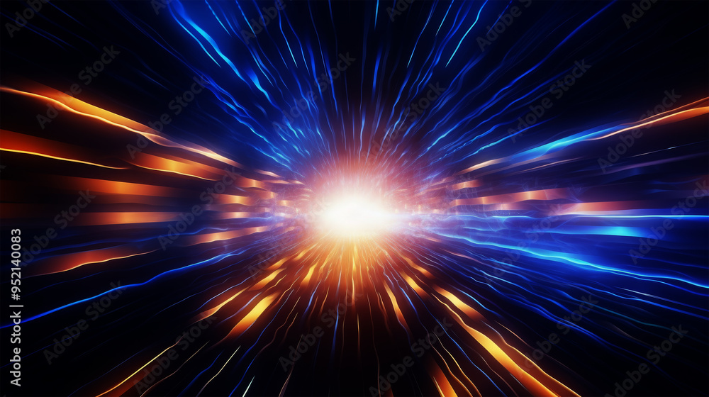 technology tunnel shine on dark background technology tunnel shine on dark background