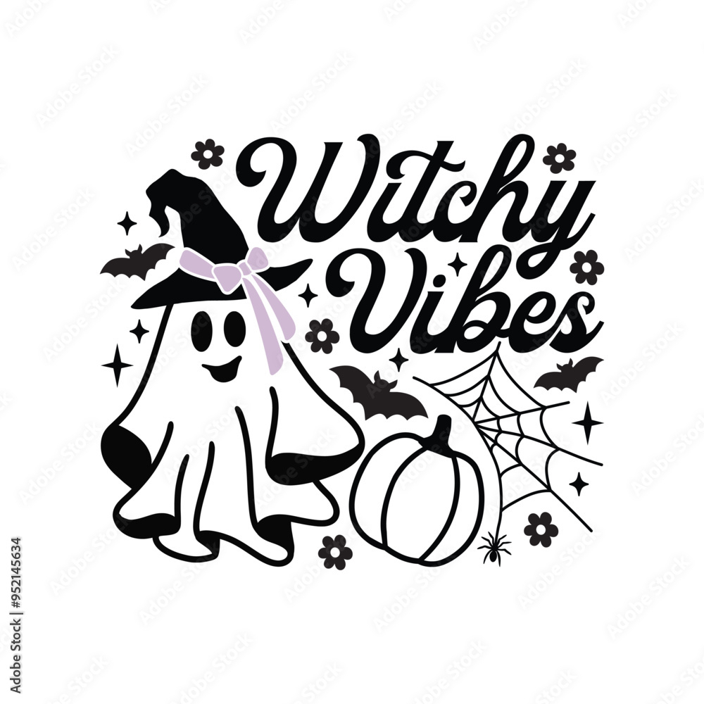 Witchy Vibes Retro SVG Witchy Vibes Retro SVG