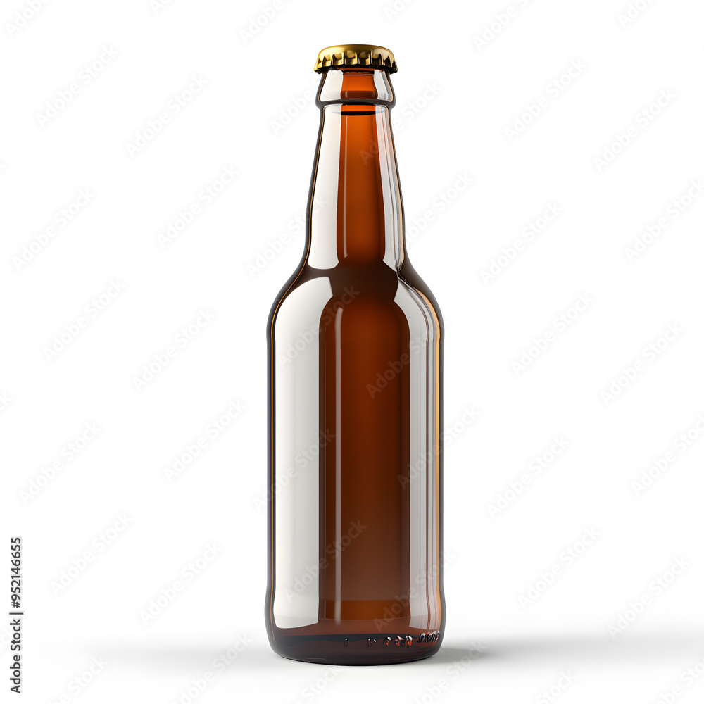 Beer bottle mock up, isolated on transparent background Beer bottle mock up, isolated on transparent background