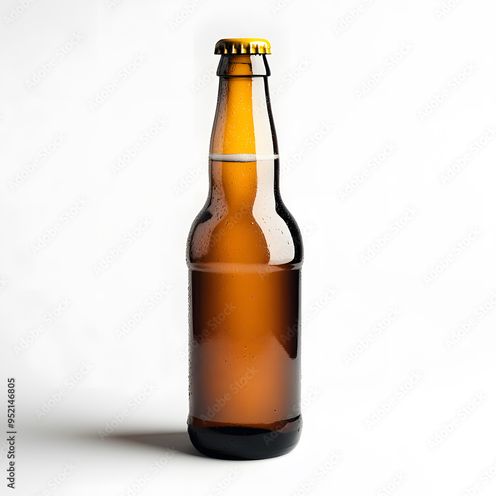 Beer bottle mock up, isolated on transparent background Beer bottle mock up, isolated on transparent background