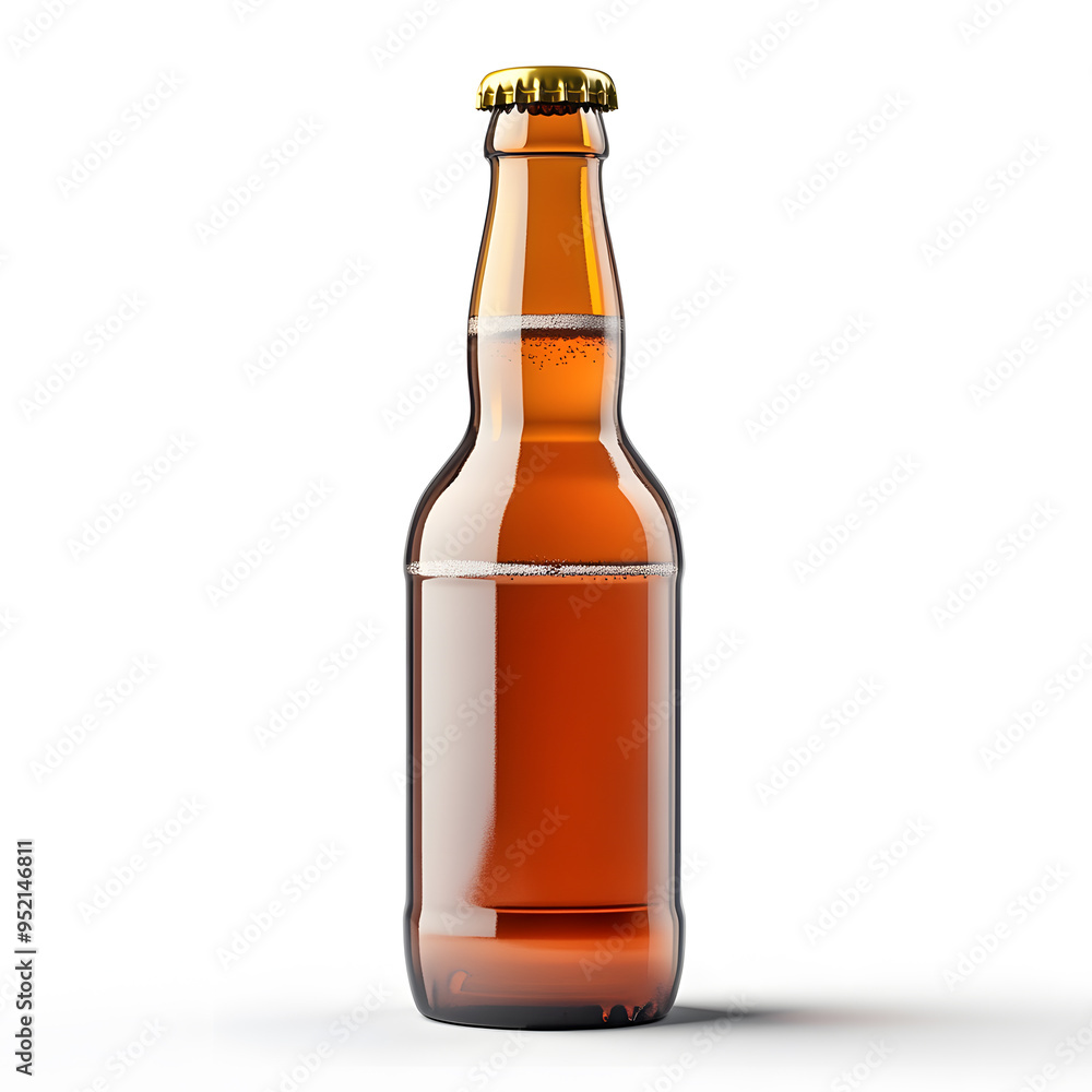 Beer bottle mock up, isolated on transparent background Beer bottle mock up, isolated on transparent background