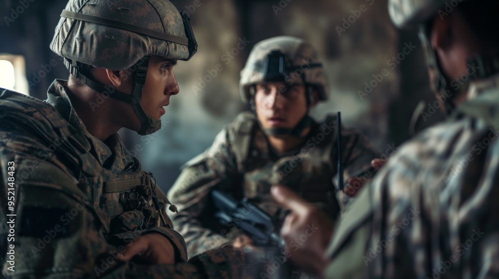 Military Discussion in Tactical Setting Military Discussion in Tactical Setting
