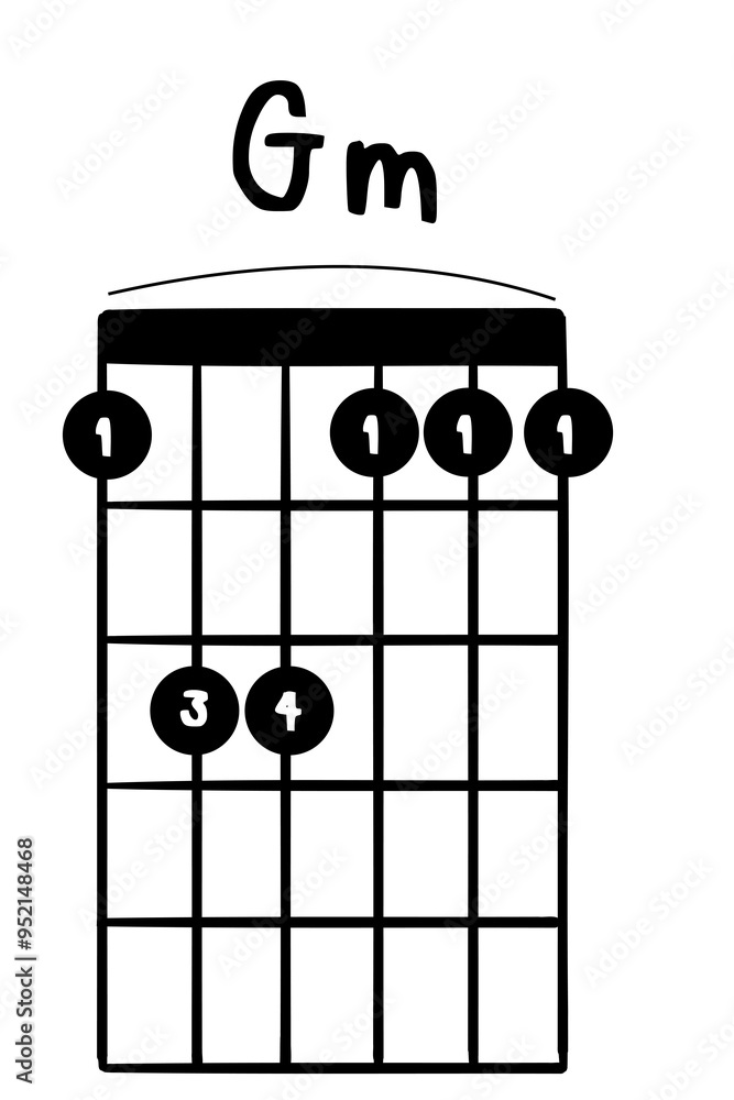 guitar chord Gmillustration guitar chord Gmillustration