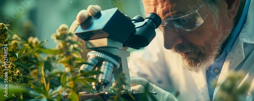 Scientist Observing Carbon ...