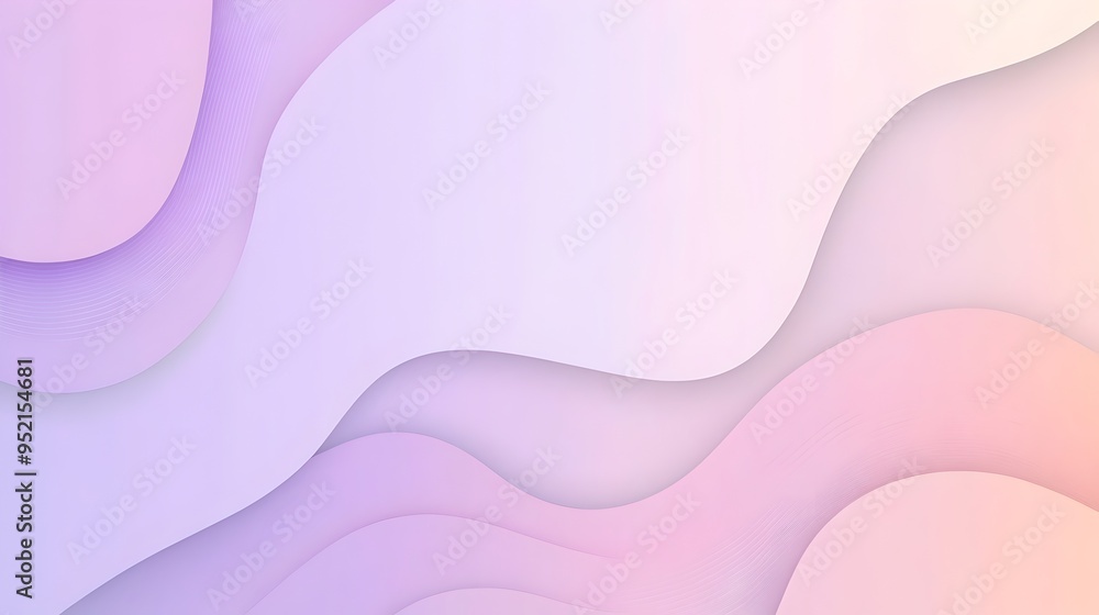 Elegant and Minimalistic Pastel Purple and Pink Gradient Background with Blank Central Space for Presentations Websites or Creative Content