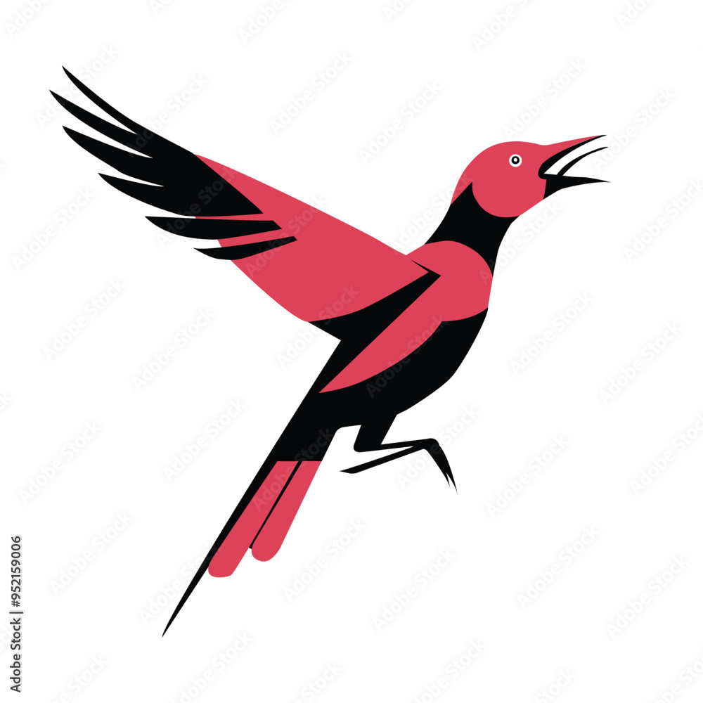 Obraz premium Vectorize Bird as a frame for hanging.