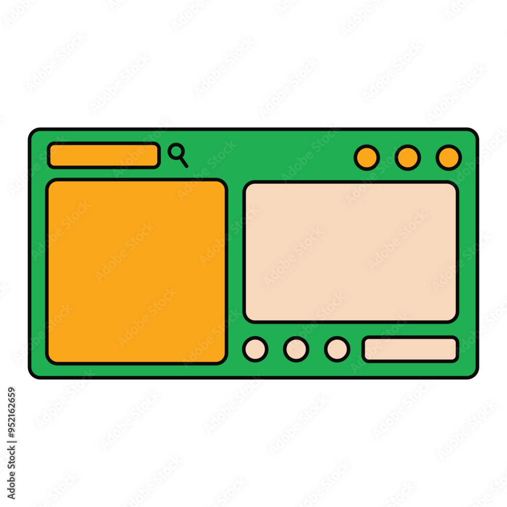 Retro UI Frame Element Retro UI Frame Element