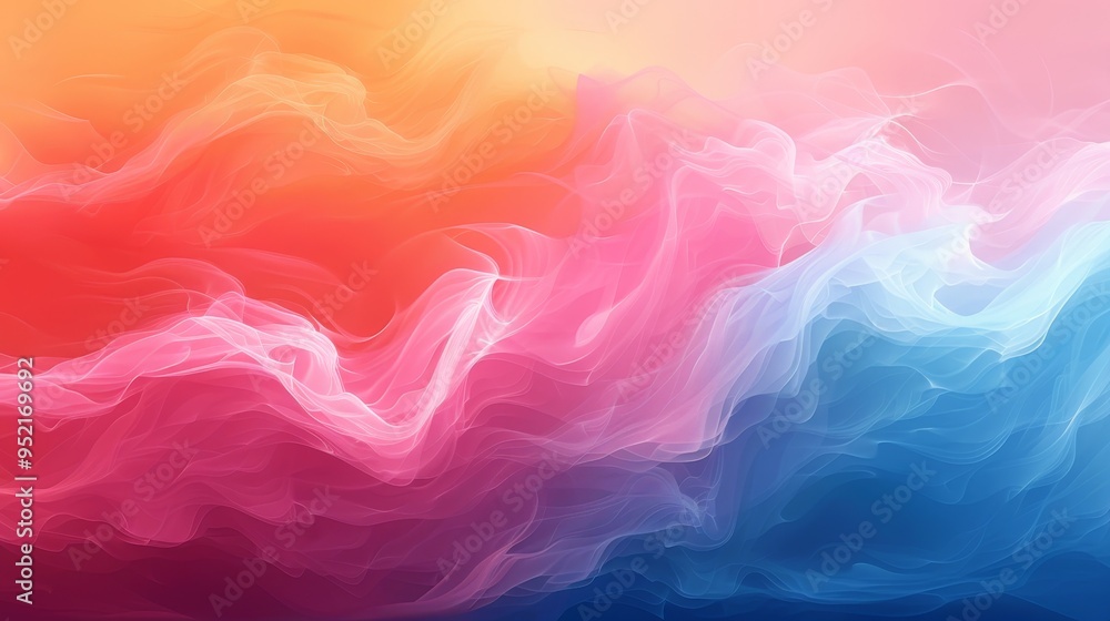Obraz premium rainbow abstract background, wallpaper, wave