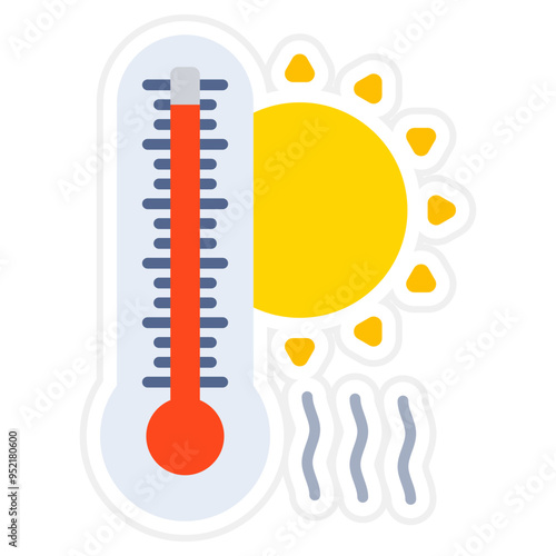 Hot temperature Icon photo