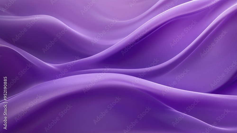 Obraz premium Flowing purple waves creating a luxurious and dynamic abstract background 