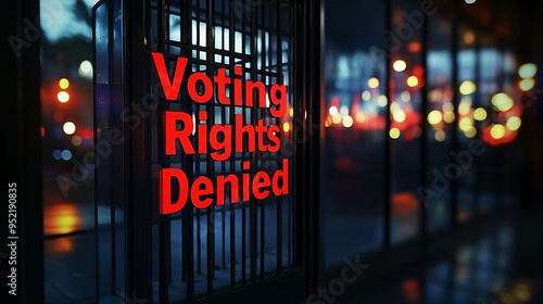 Voting rights denied text 