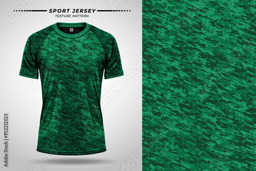 Sport jersey kit texture with vector mockup for customizable athletic apparel design in high detail