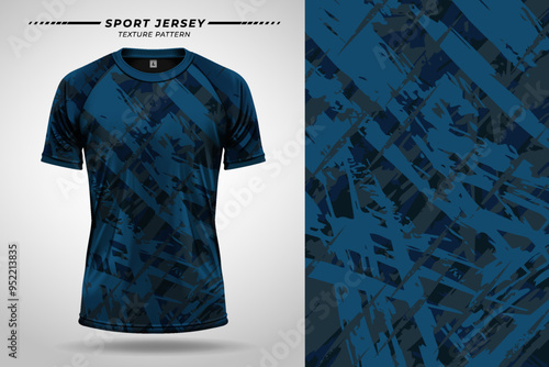 Sport jersey kit texture with vector mockup for customizable athletic apparel design in high detail