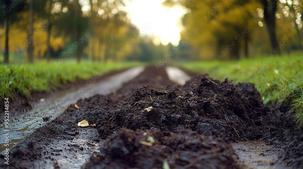Farm manure by the road : Generative AI Farm manure by the road : Generative AI