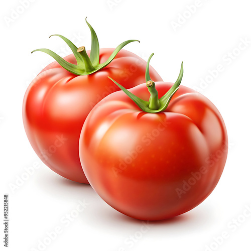 Wallpaper Mural Fresh Tomatoes isolated on white background Torontodigital.ca