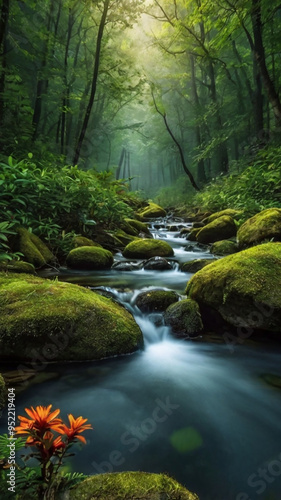 beautiful natural scenery background