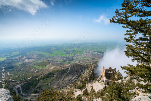 Bufavento Castle is located in the Beşparmak Mountains in Cyprus, 950 meters above sea level.  Kyrenia (Girne) Kıbrıs photo