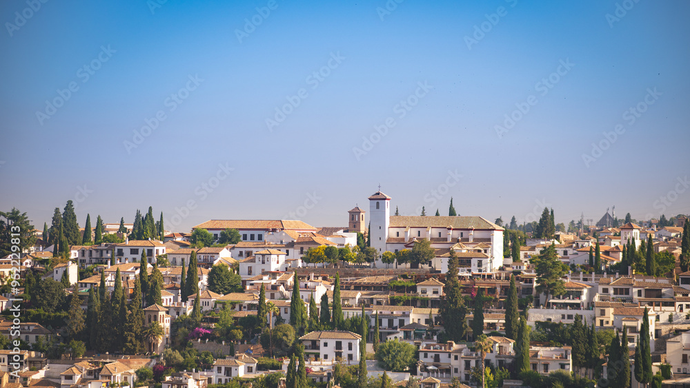 View from the palace of Alhambra in Granada Spain View from the palace of Alhambra in Granada Spain