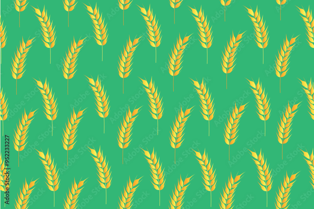 Collection of golden ripe spikelets of wheat. Agricultural symbol, flour production. Collection of golden ripe spikelets of wheat. Agricultural symbol, flour production.