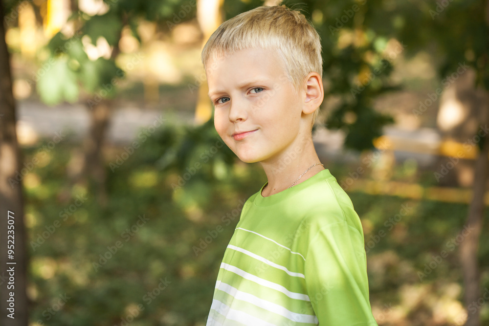 Close up portrait of a little boy