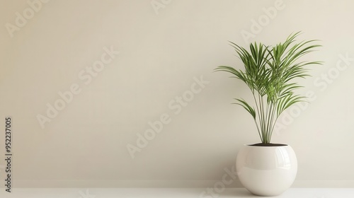 Pot plant, simple and modern decor, minimalist elegance