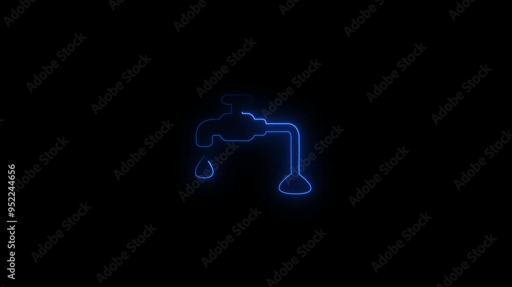 Fantastic water Tap concept icon animation with alpha channel.Fantastic water Tap sing.Fantastic water Tap icon Fantastic water Tap concept icon animation with alpha channel.Fantastic water Tap sing.Fantastic water Tap icon