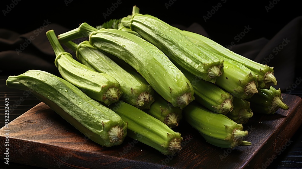 okra isolated on white background okra isolated on white background