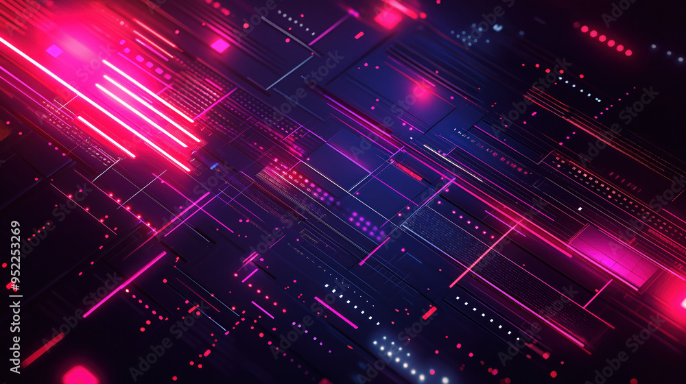 abstract future technology background with lights purple neon light motion streaming movement led fuchsia abstract future technology background with lights purple neon light motion streaming movement led fuchsia