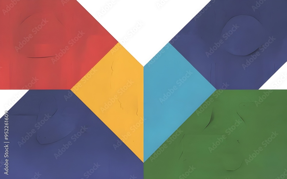 Fototapeta premium Abstract Minimalist Design Featuring Simple Geometric Patterns