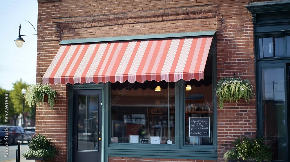Angle view of a small business building exterior : Generative AI Angle view of a small business building exterior : Generative AI