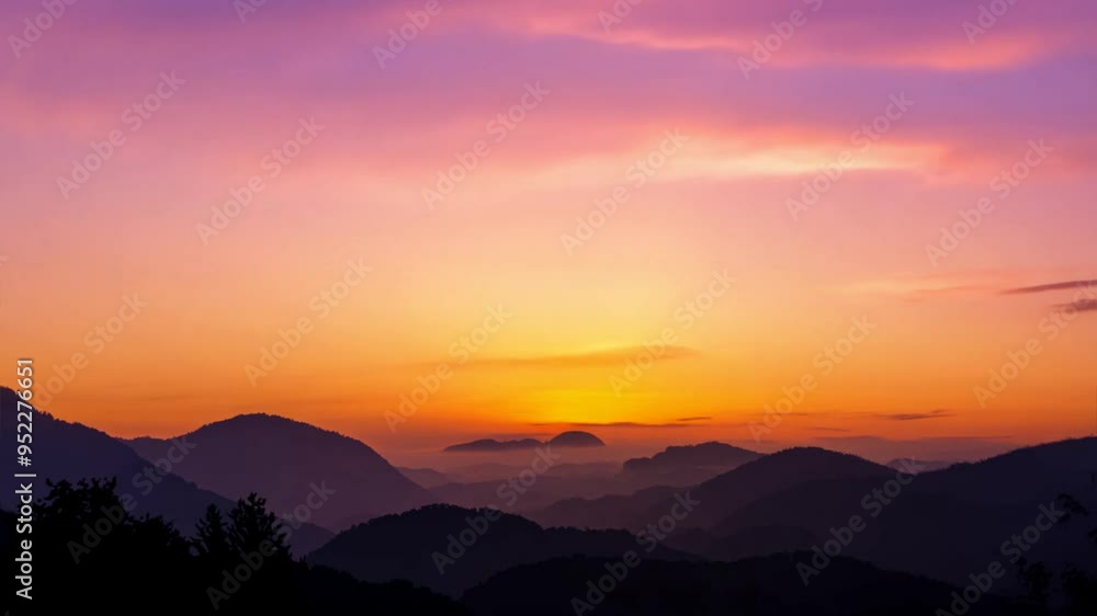 Tranquil Sunset Symphony in Stunning Colors