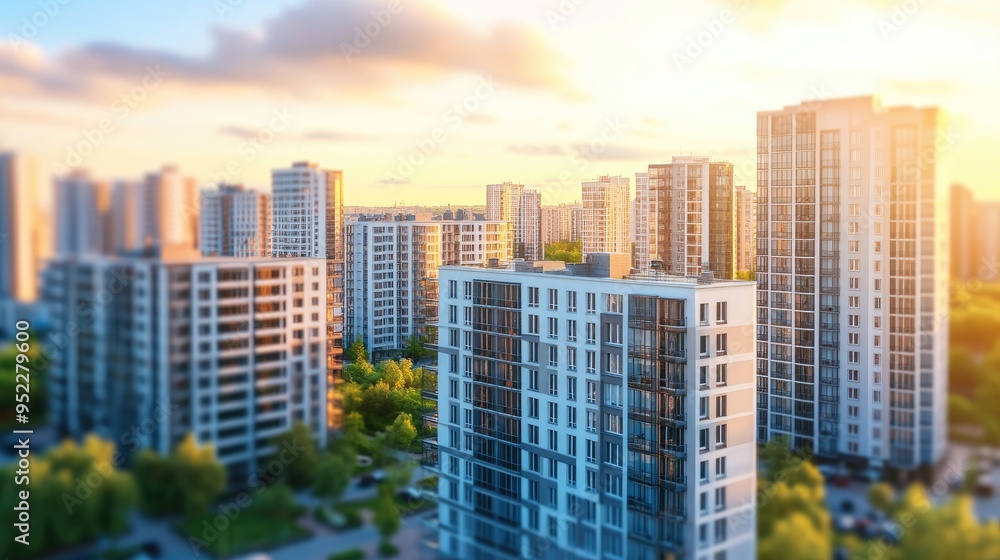 Fototapeta Real estate investment can contribute to community development, urban regeneration, and economic growth, providing both financial returns and social impact 