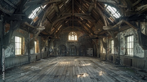 Looking at the abandoned church evokes a sense of nostalgia