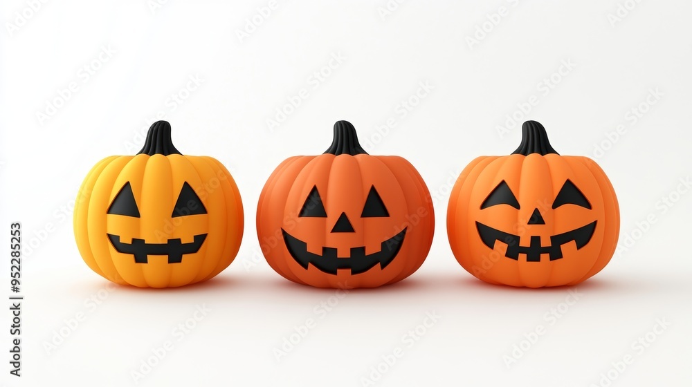 Fototapeta premium Happy Pumpkins