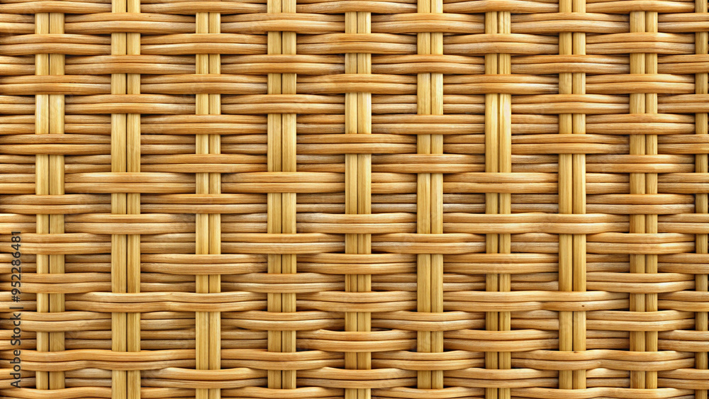 Brown Pastel Rattan Weave Texture Background
