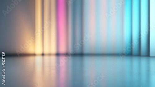 Abstract soft pastel colored gradient background,  3d render illustration banner photo