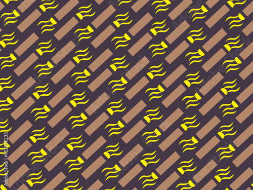Seamless cigar pattern design 