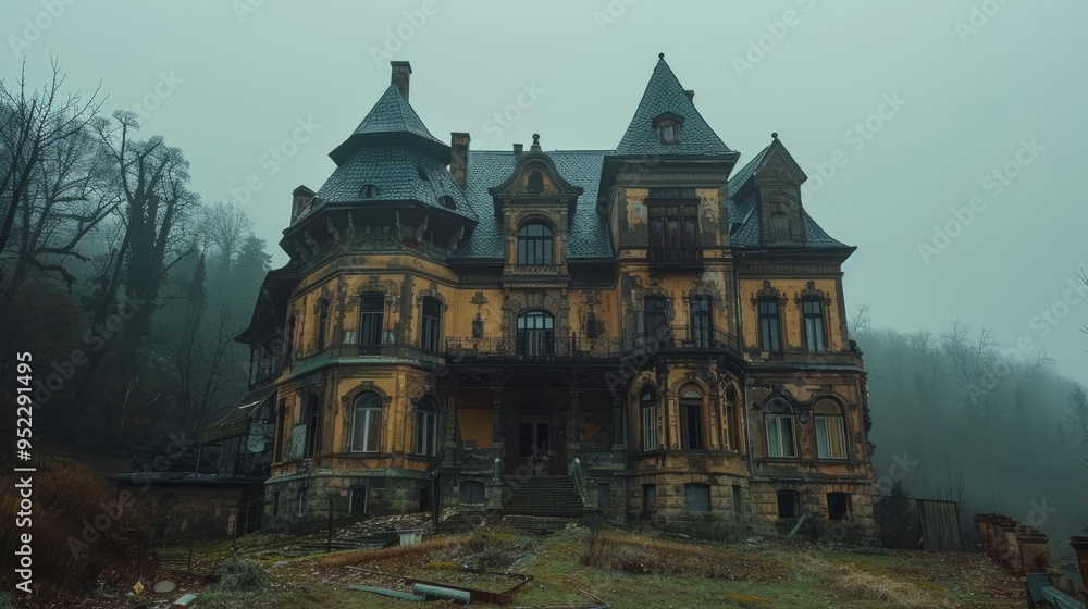The old three-story palace, proudly standing on top of a hill, spreads its winged facades and majestic towers as a witness to the history that has passed through the centuries The old three-story palace, proudly standing on top of a hill, spreads its winged facades and majestic towers as a witness to the history that has passed through the centuries
