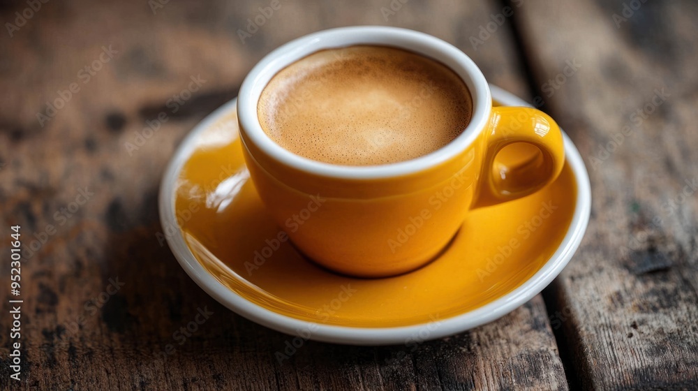 Rich and Authentic Italian Espresso Served in a Delicate Ceramic Cup