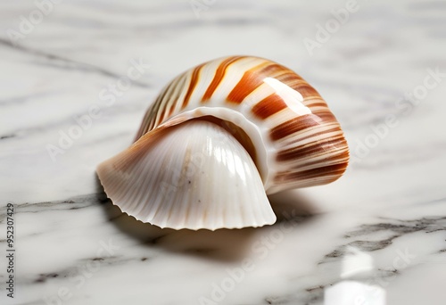 Seashell are beautiful, used as decorations, have patterns and colors.