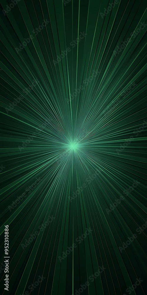 Abstract star burst retroDark green product background.