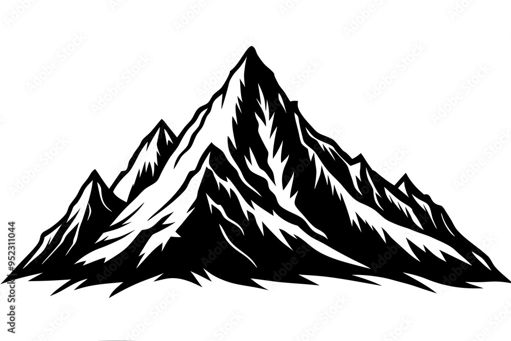 Stunning Mountain Silhouette Vector: Free Download & High-Quality Design Stunning Mountain Silhouette Vector: Free Download & High-Quality Design