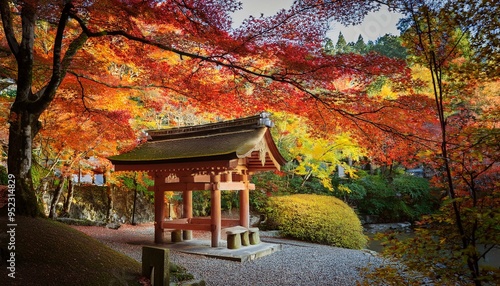 japanese garden in autumn