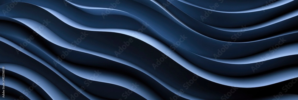 Obraz premium sleek wavy pattern design