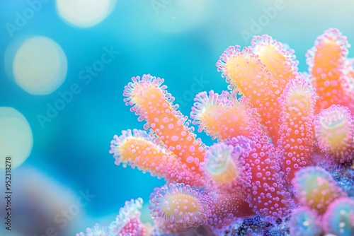 Colorful Coral Reef Closeup